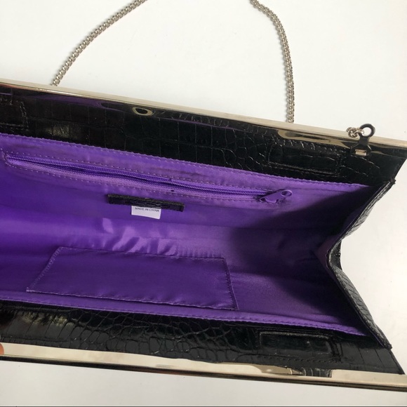 ALDO black chain clutch bag - Picture 5 of 6